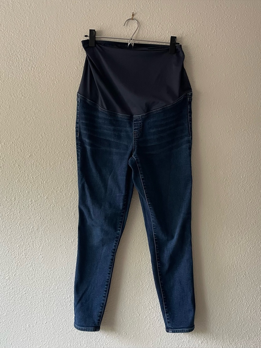Madewell Maternity Skinny Jeans Size 30 Dark Wash Over Belly Stretch Denim